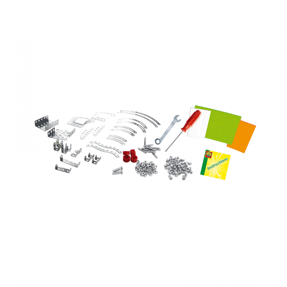 Set de constructie copii - Dinozauri din metal T-rex si Stegosaurus [4]