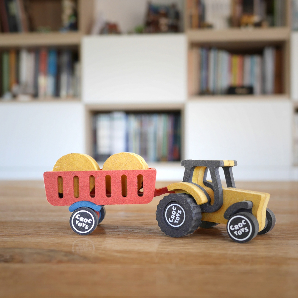 Set de constructie Ferma cu tractor Nathan, Croc toys, varsta 6 - 9 ani, Baiat [3]