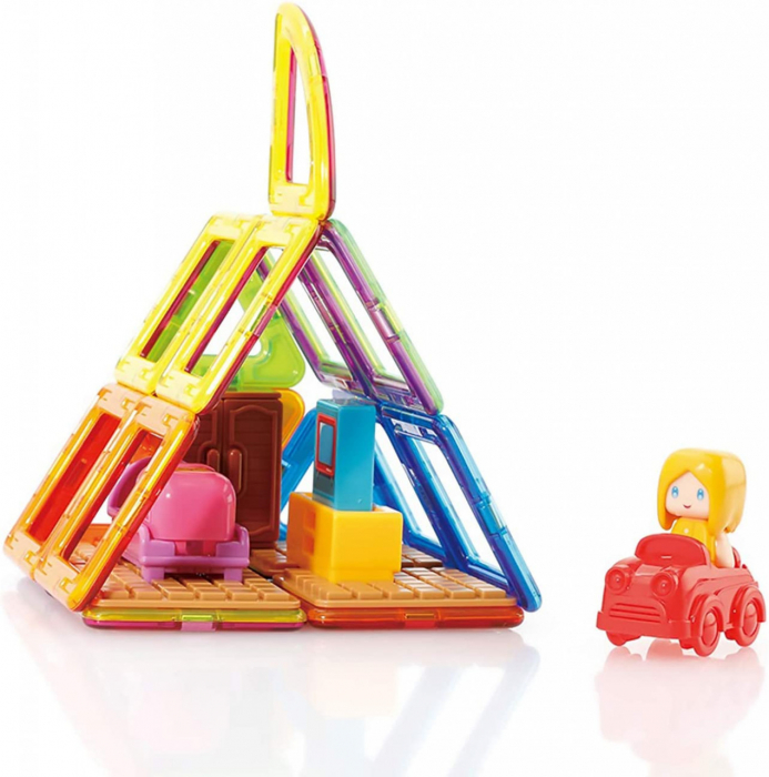 Set de constructie magnetic, 33 piese, Casa Maggy, Magformers [3]