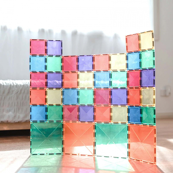 Set de constructie magnetic, 40 piese, Rainbow - Micostore.ro [3]
