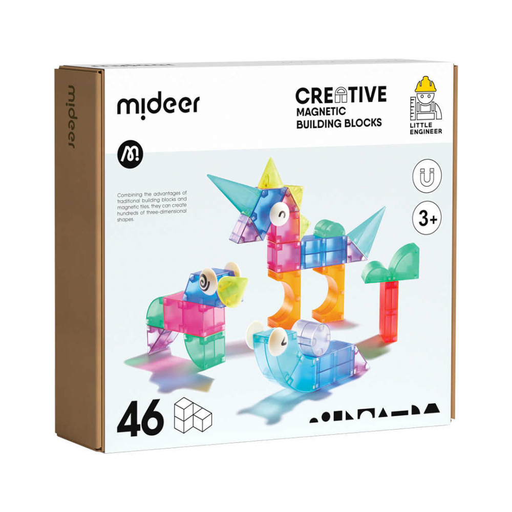 Set de constructie magnetic, 46 piese colorate [1]