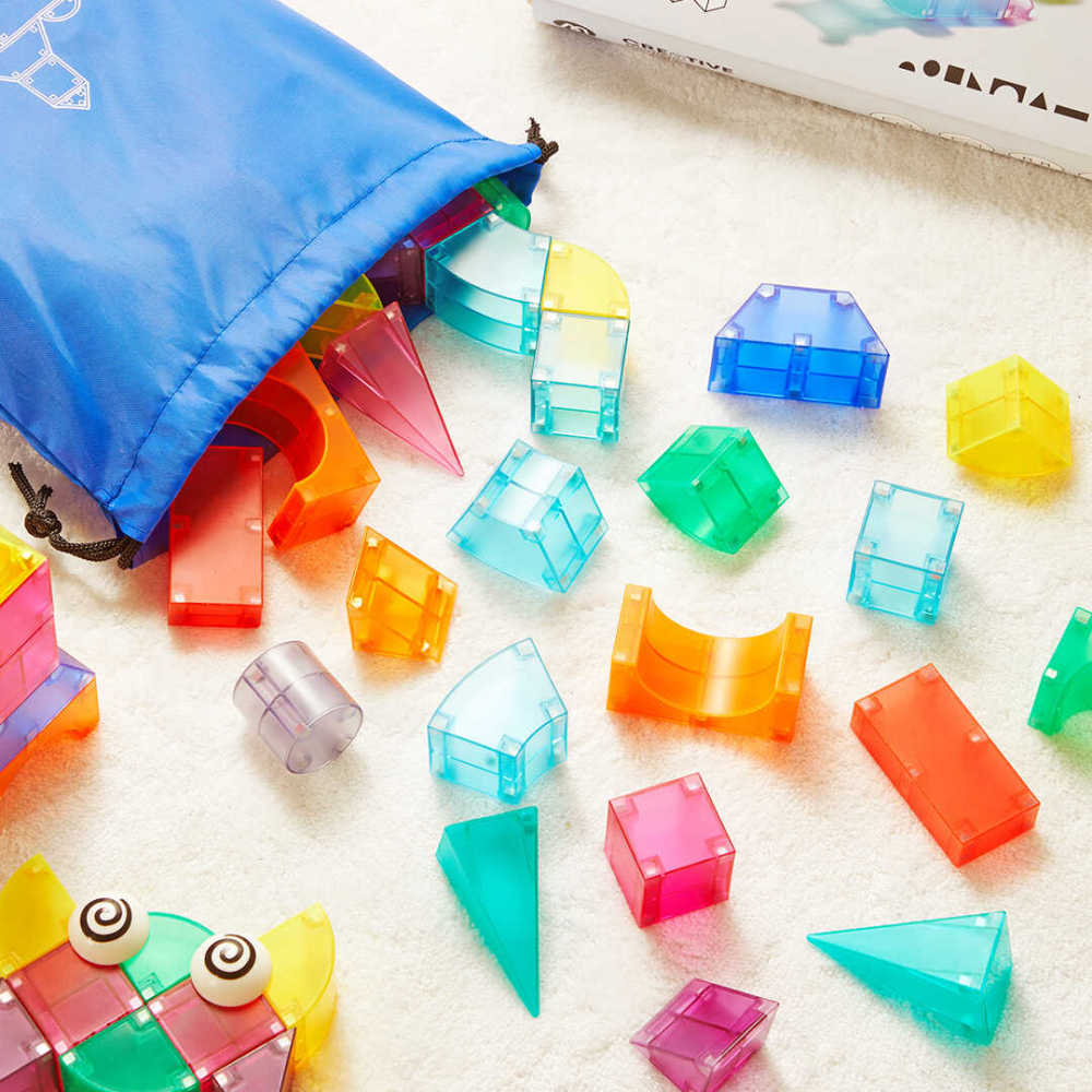Set de constructie magnetic, 46 piese colorate [6]
