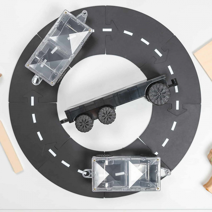 Set de constructie, 50 piese, forme geometrice, Magnetic [6]