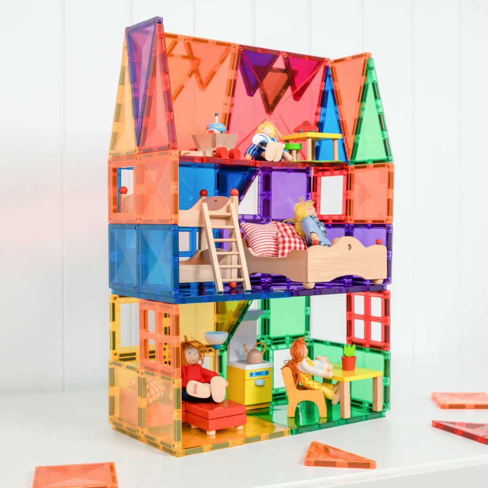 Set Constructie Magnetic Connetix Rainbow Starter Pack 60 Piese [9]