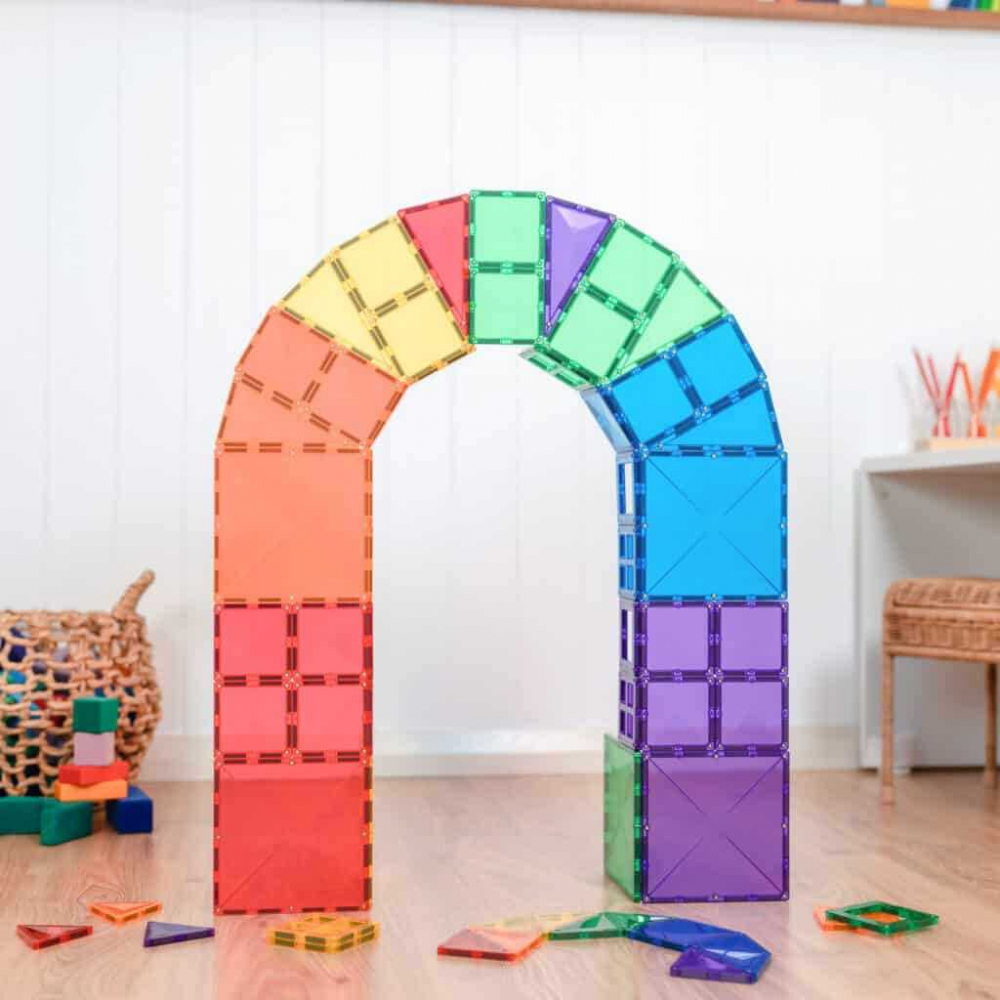 Set Constructie Magnetic Connetix Rainbow Starter Pack 60 Piese [4]