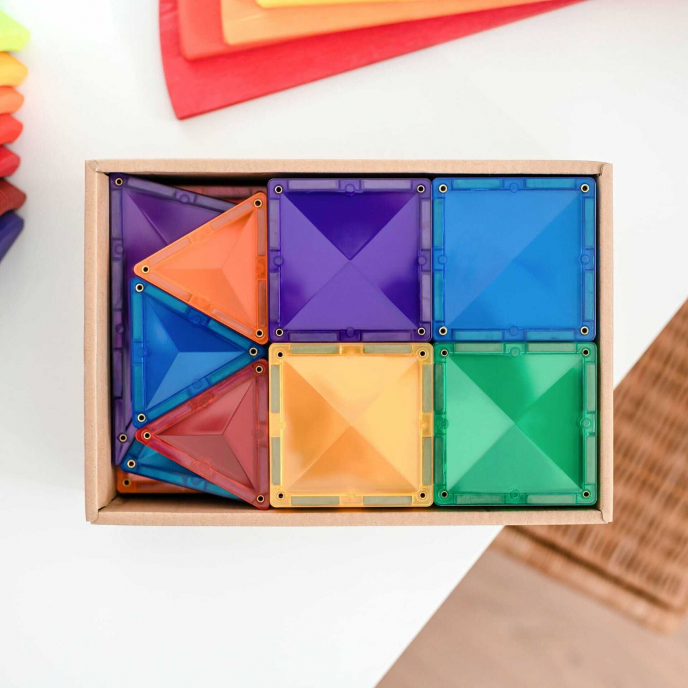 Set Constructie Magnetic Connetix Rainbow Starter Pack 60 Piese [5]