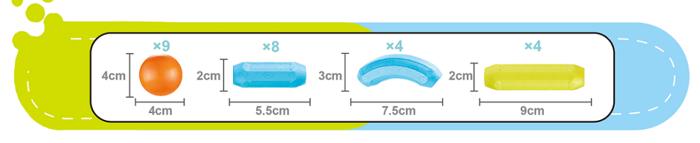 Set de constructie magnetic - Forme 3D (25 piese) [4]