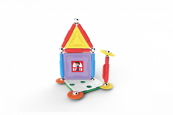 Set de constructie magnetic Supermag Projects House, 30 piese [3]