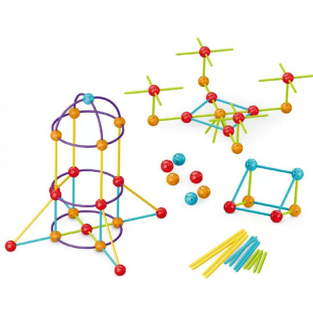 Set de constructie STEAM - Forme 3D (210 piese) [2]