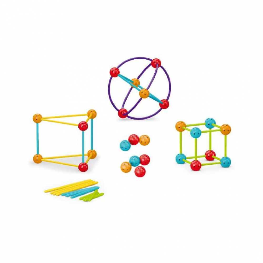 Set de constructie STEAM - Forme 3D (70 piese) [2]