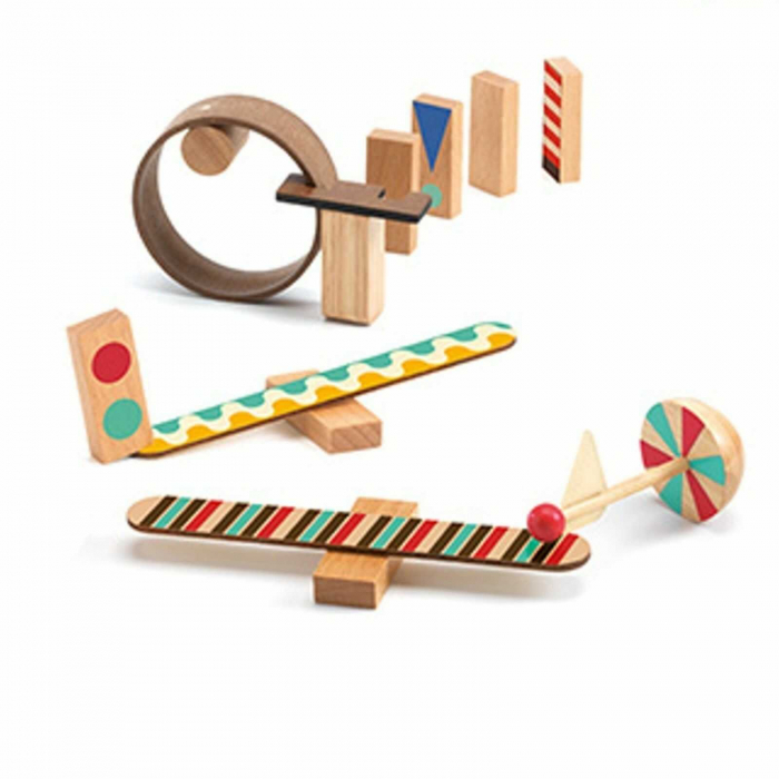 Set de constructie trasee, 25 piese, Zig & Go, varsta 3 - 6, 6 - 9 ani, Baiat, Fata [2]