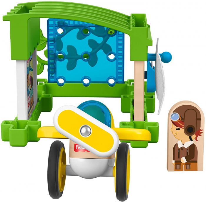 Set de constructie, Aeroport - 15 piese, Wonder Makers - Fisher Price [4]