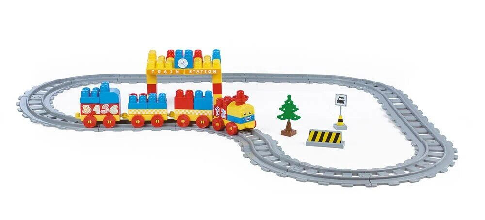 Set de constructii cu trenulet - 89 piese [3]
