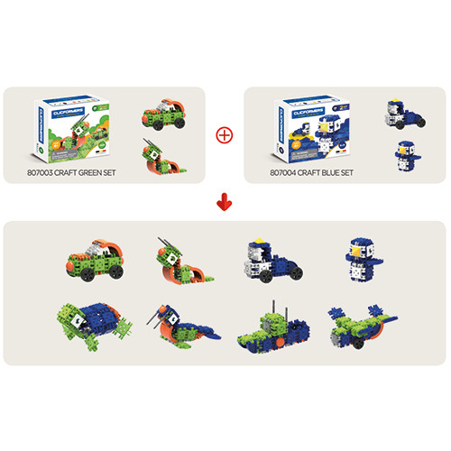 Set de construit Clicformers, 25 piese, Craft, Verde [4]