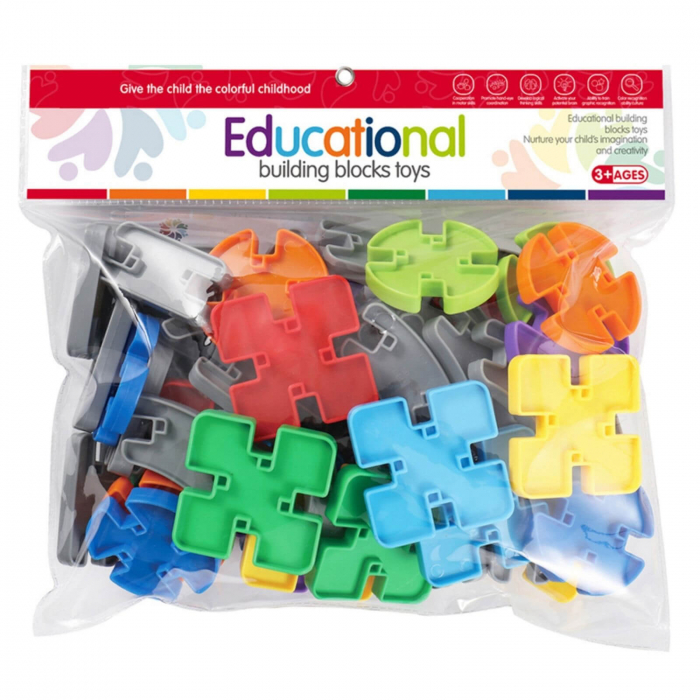Set 32 Piese si Jocuri de Constructie pentru Copii [2]