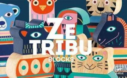 Ze Tribu, Set de construit figurine animale, 21 piese din lemn, Djeco, varsta 1 - 3, 3 - 6 ani, Baiat, Fata [2]