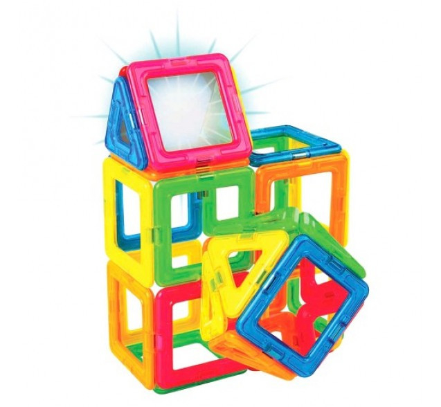 Set de construit magnetic, 31 piese, cu lumina led, Magformers [2]