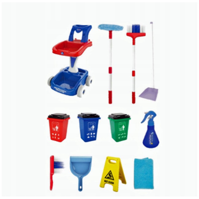 Set de curatenie - carucior + accesorii - 18 piese, MegaCreative 459735, 3+ ani [5]