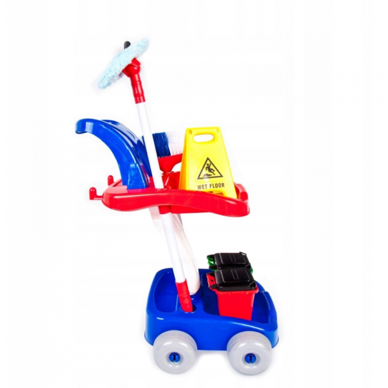 Set de curatenie - carucior + accesorii - 18 piese, MegaCreative 459735, 3+ ani [4]