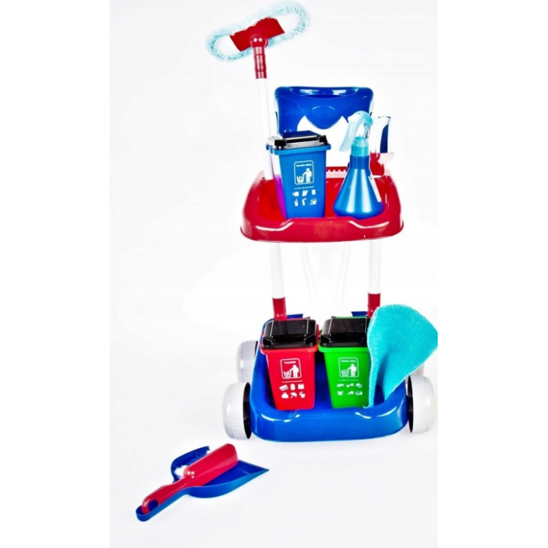 Set de curatenie - carucior + accesorii - 18 piese, MegaCreative 459735, 3+ ani [2]