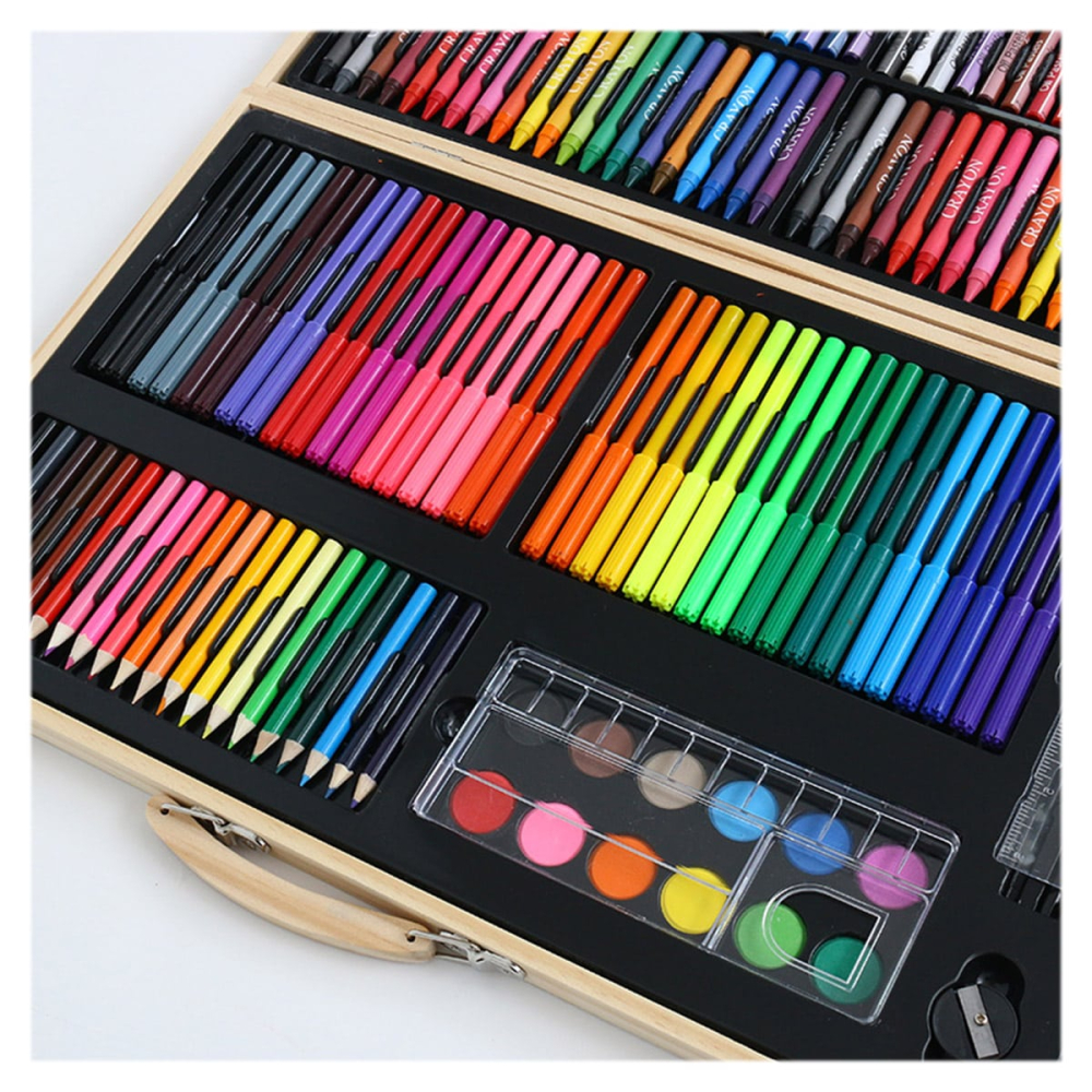 Set de desen si pictura in servieta, 180 piese, copii varsta 3+ ani [3]