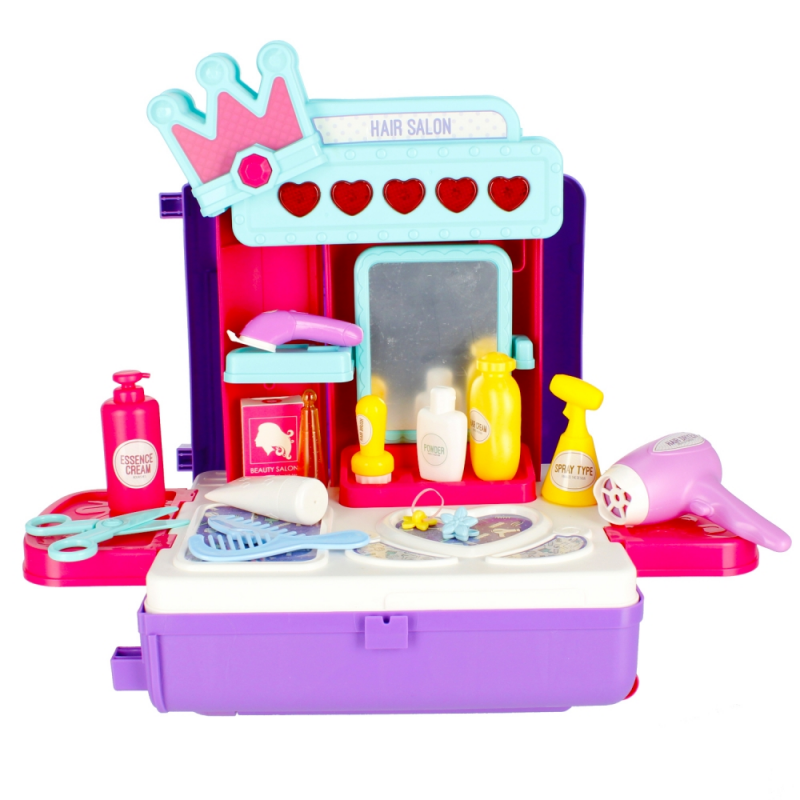 Set de joaca 4 in 1 - stand coafor tip troller - accesorii diverse incluse, MegaCreative 483208, 3+ ani [3]