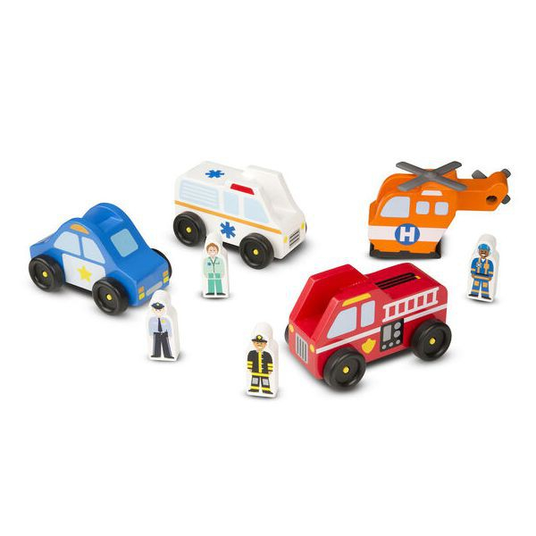 Set de joaca din lemn Vehicule de interventie [1]