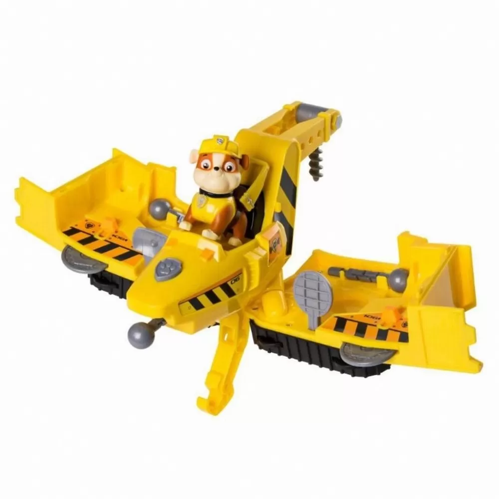 Set de joaca spin master paw patrol vehicul flip and fly rubble, varsta de la 3 ani la 9 ani [1]
