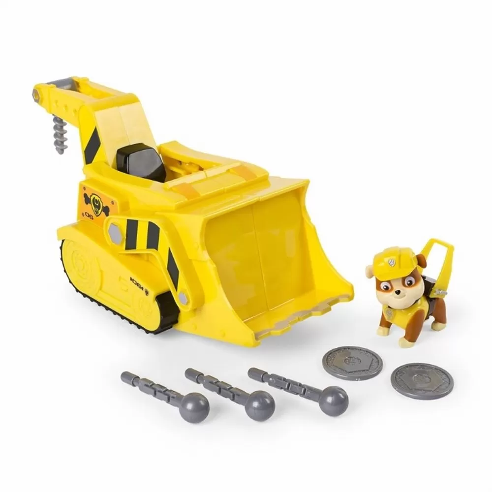 Set de joaca spin master paw patrol vehicul flip and fly rubble, varsta de la 3 ani la 9 ani [5]