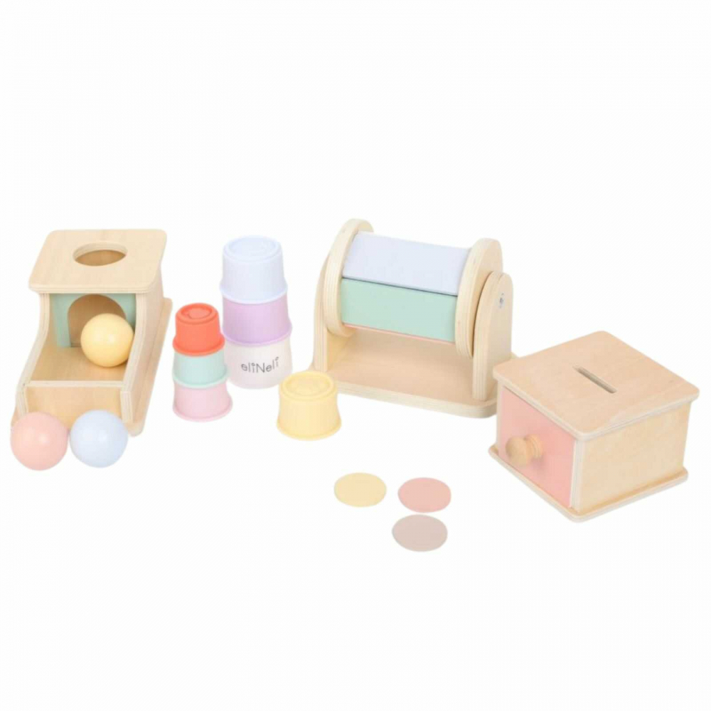 Jucarii Montessori pentru Motricitate Bebelusi, din Lemn, 2 ani+ [3]