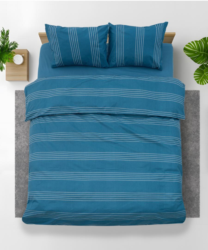 Set de pat,cearceaf cu elastic 180x200,colin [2]