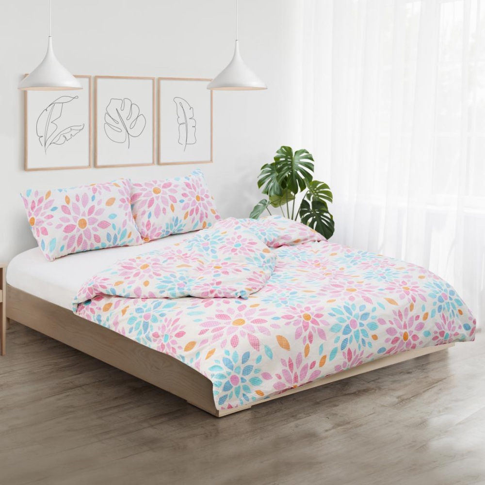 Set de pat,cearceaf cu elastic 180x200,joy [5]