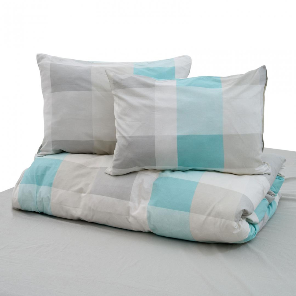 Set de pat king size bumbac,92gsm,square [9]