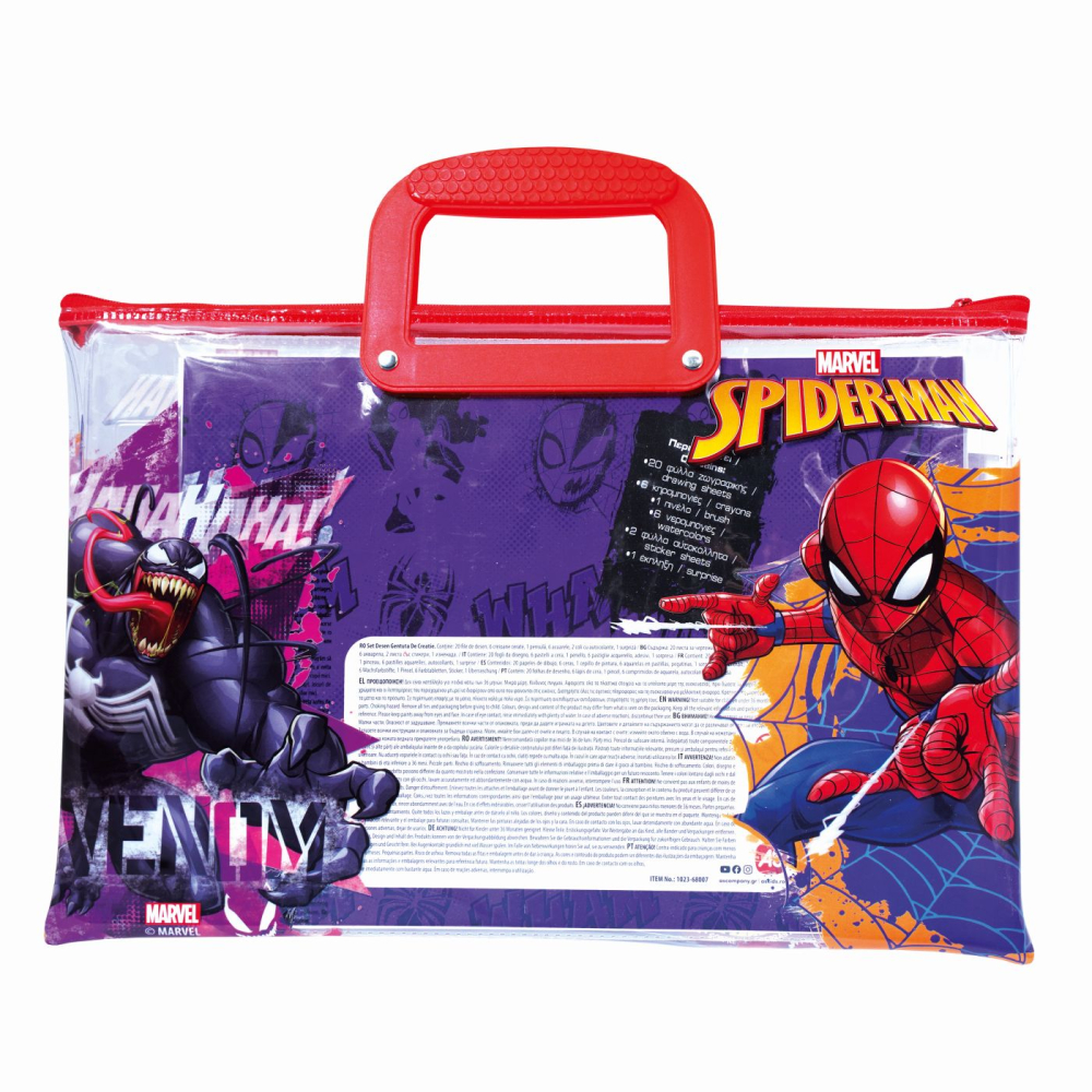 Set de pictura geanta transparenta spider man evergreen [6]