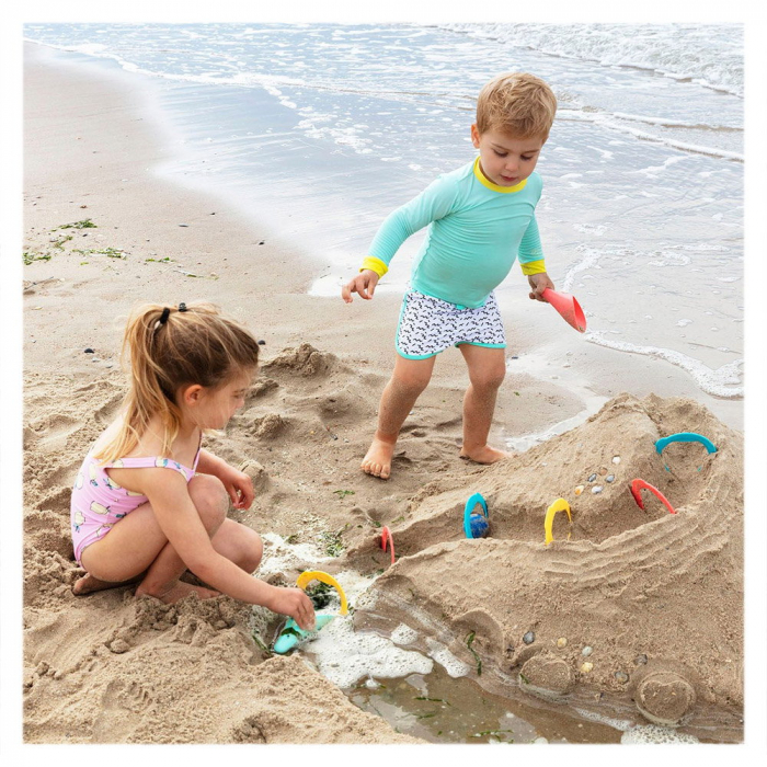 Set de plaja Triplet, jucarii multifunctionale, Quut Toys, 2-8 ani [2]