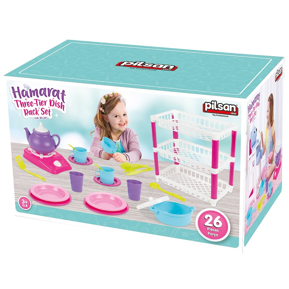 Set de servit ceaiul Pilsan Hamarat Three-Tier Dish Rack [2]