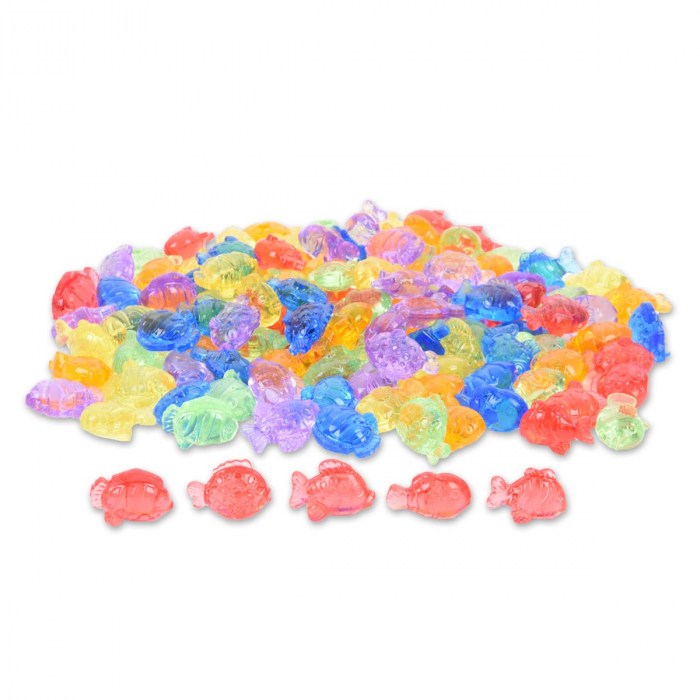 Set sortare copii cu pestisori translucizi, 120 piese colorate, TickiT [7]