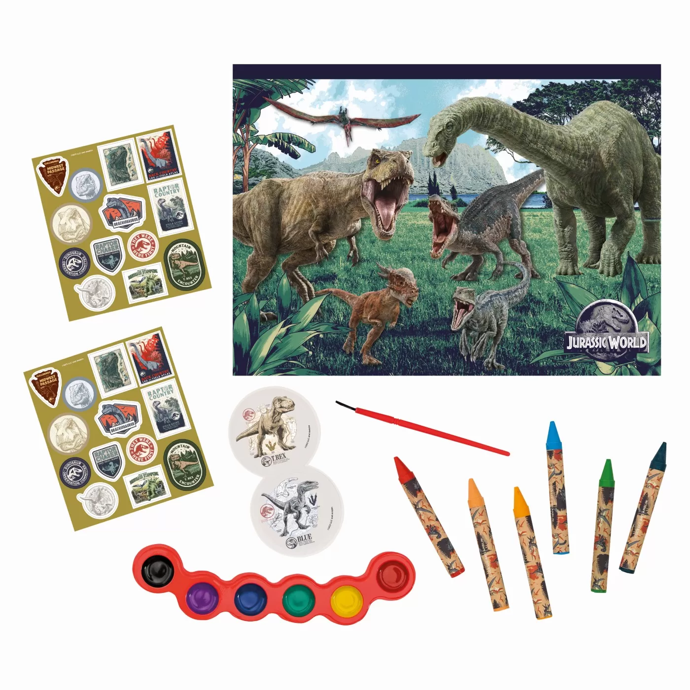 Set pictura si desen, Jurassic World, Gentuta de creatie, varsta de la 3 ani la 5 ani [2]
