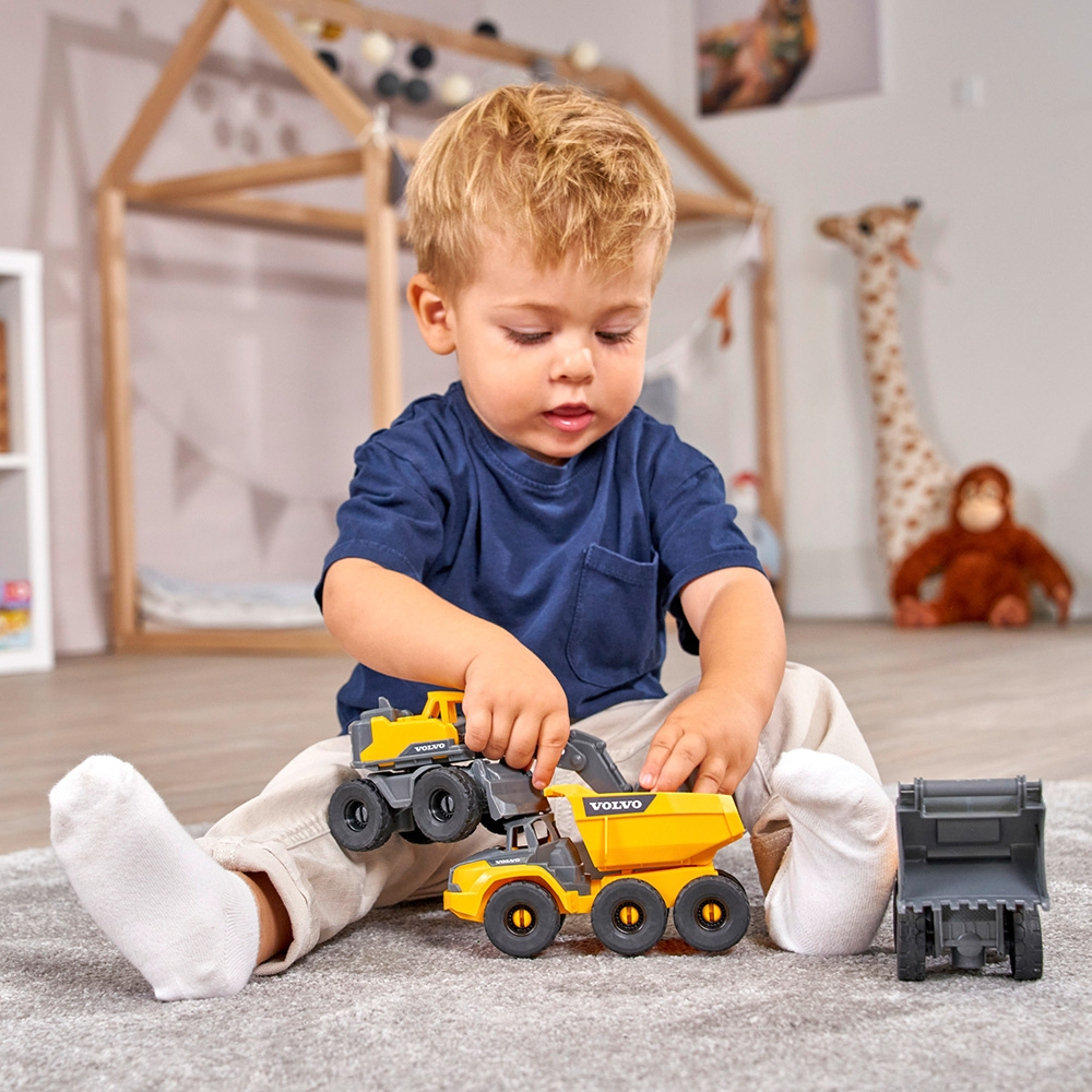 Set Dickie Toys Construction Set cu 3 vehicule 16 cm [5]