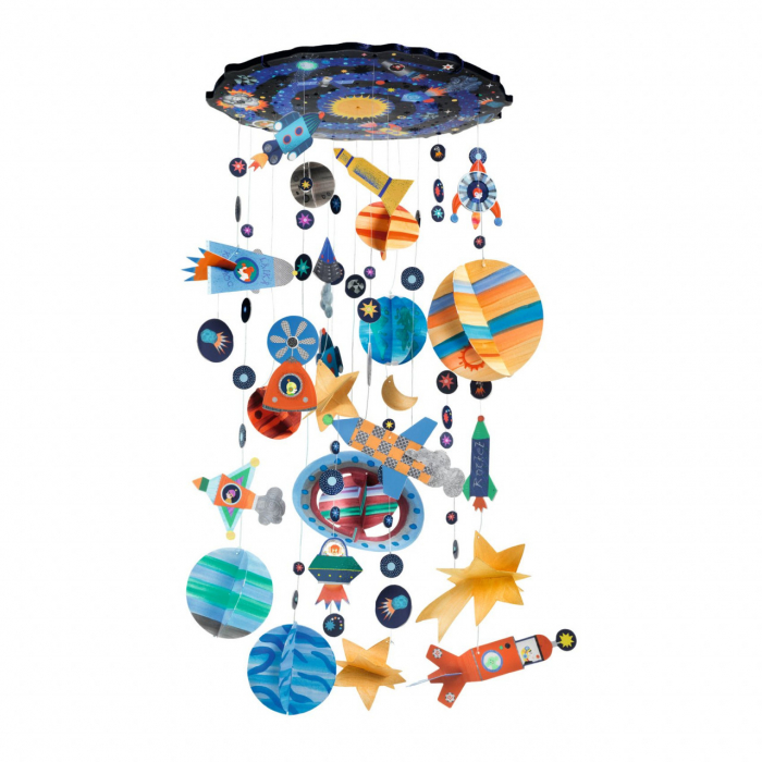 Set DIY Decoratie mobila Sistemul solar, Djeco, varsta 6 - 9, 9+ ani, Baiat [2]