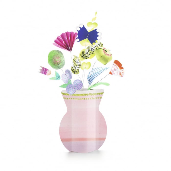 Set DIY, Kit creativ pentru a crea buchete de flori delicate, Djeco, varsta 6 - 9 ani, Fata [3]