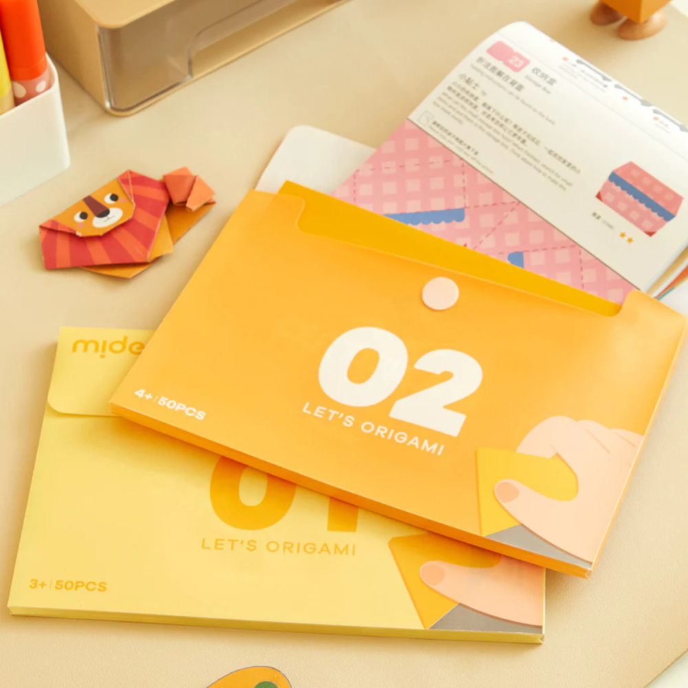 Set Educativ Origami Mideer Nivelul 2 – Joc de Constructie din Hartie pentru Consolidarea Creativitatii [5]