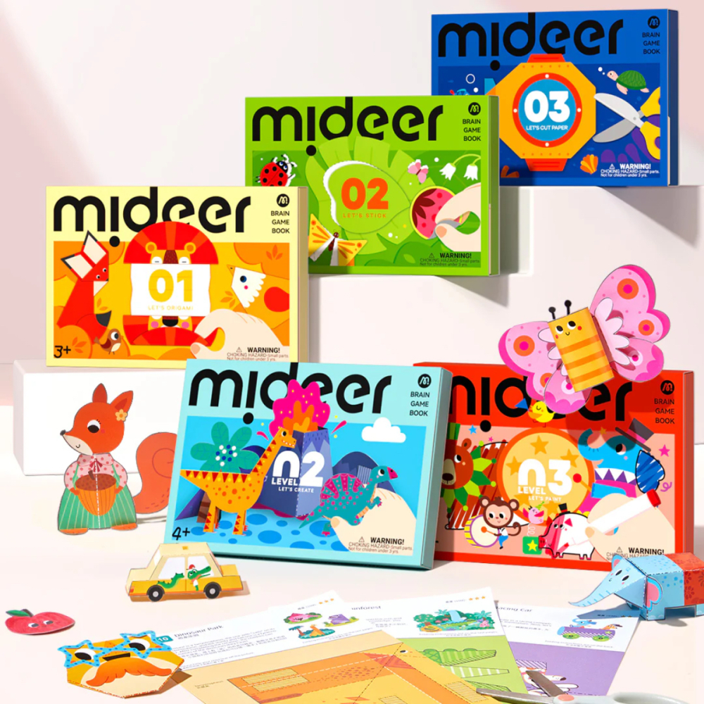 Set Educativ Origami Mideer Nivelul 2 – Joc de Constructie din Hartie pentru Consolidarea Creativitatii [3]
