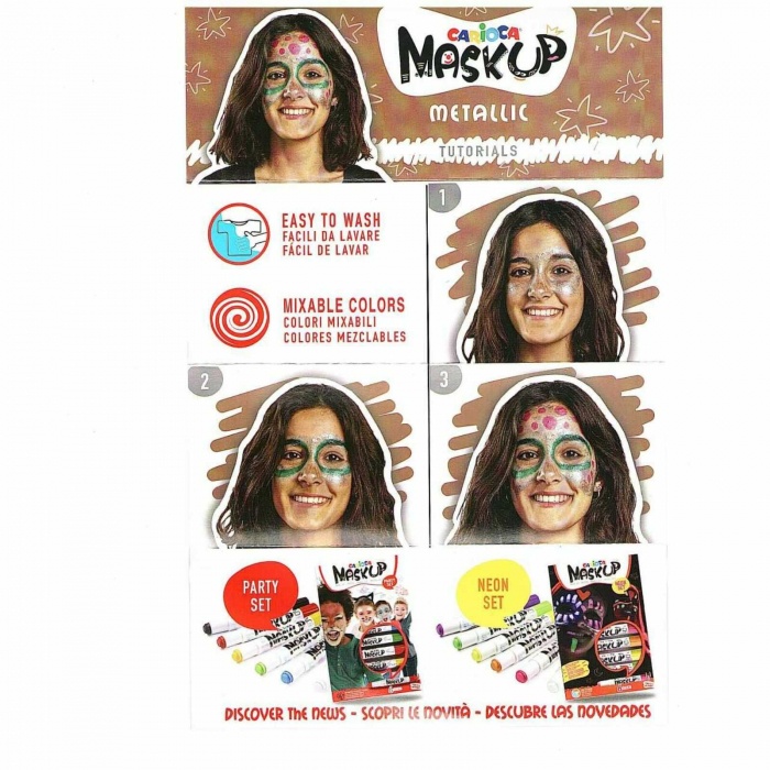 Set 6 carioci lavabile face painting, pictura pe fata, corp, body painting. [4]