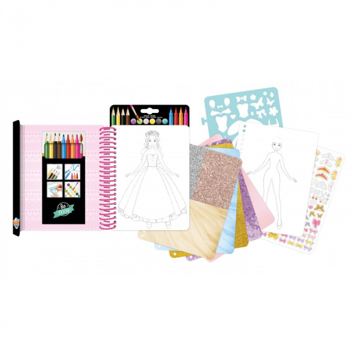 Set fashion designer pentru copii-Deseneaza rochii printese [2]