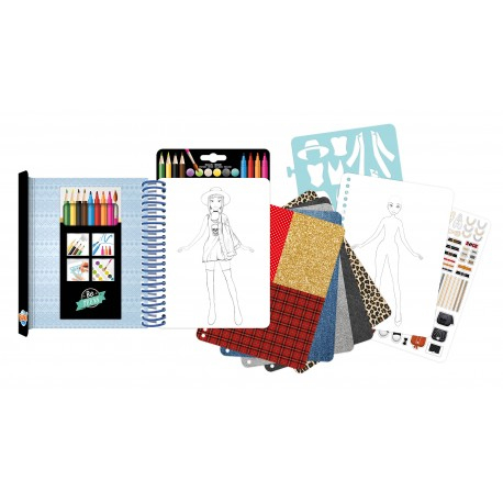 Set fashion designer pentru copii-Deseneaza tinute rock [2]