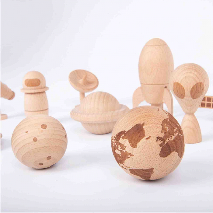 Figurine spatiale din lemn, Space Adventure, TickIT - Micostore.ro [5]