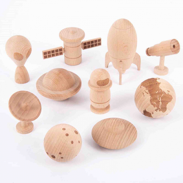 Figurine spatiale din lemn, Space Adventure, TickIT - Micostore.ro [2]