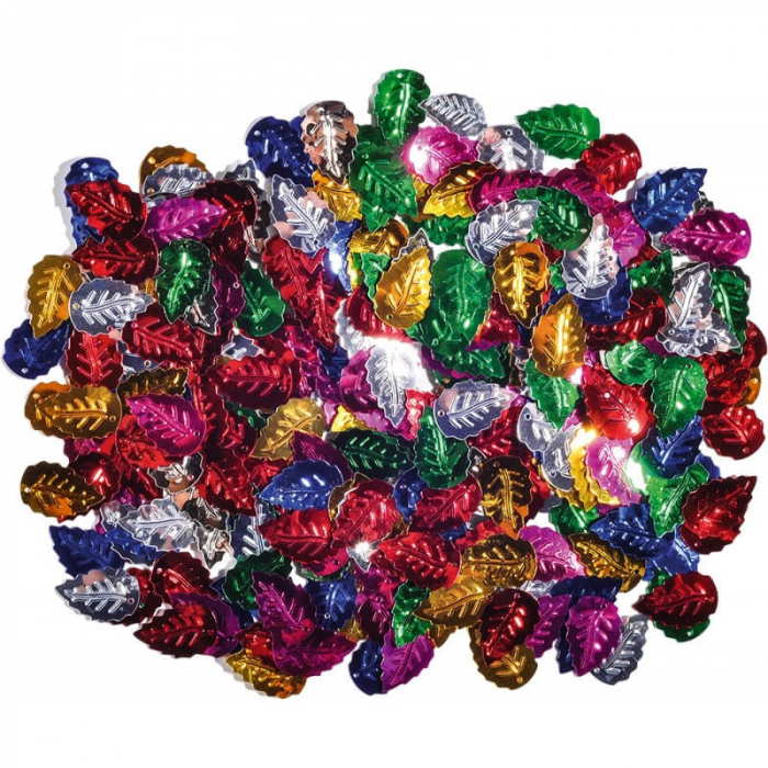 Set frunze colorate pentru activitati art crafts. [2]