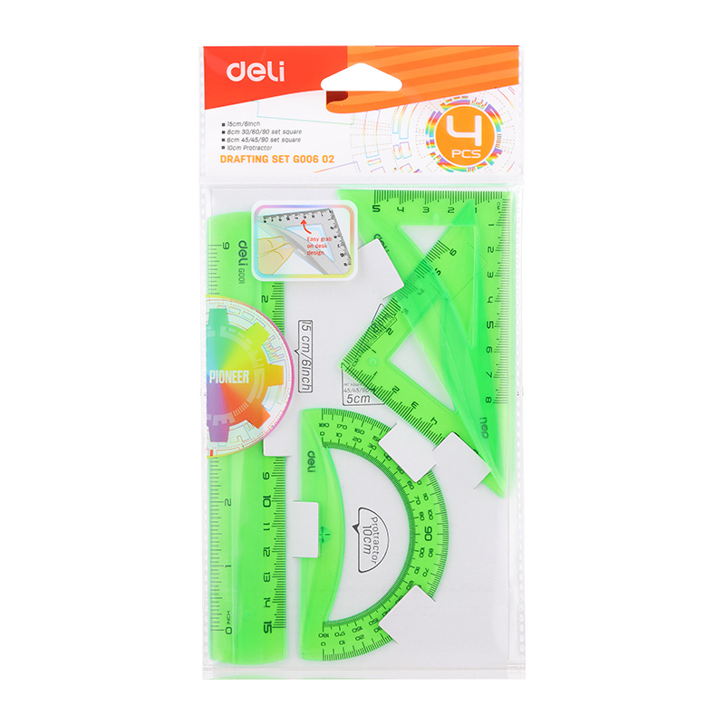 Set geometrie 4 piese color eg00602 deli [3]